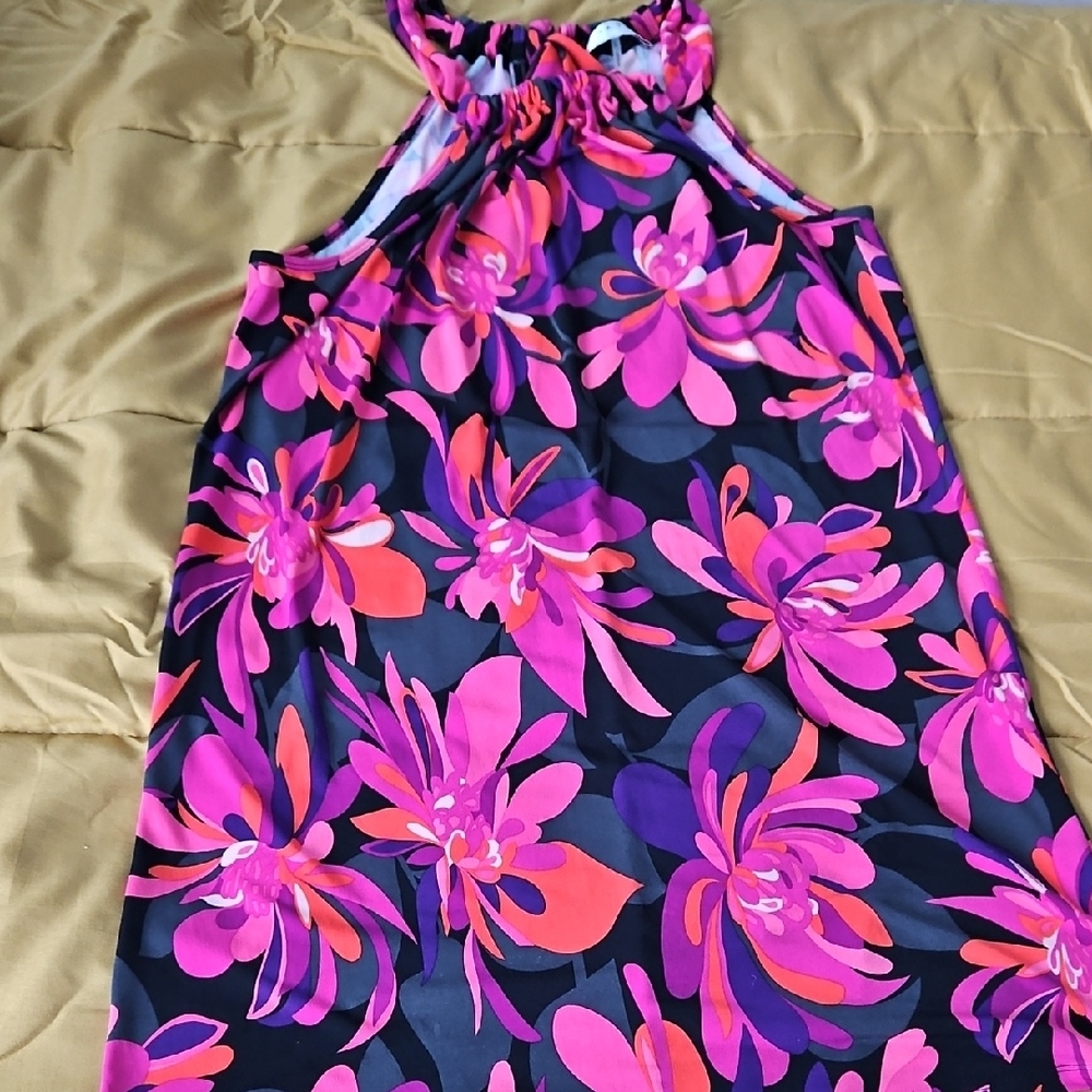 Trina Turk Juju Floral Print Halter Dress